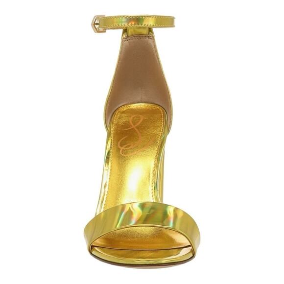 Sam Edelman‎ Women’s Gold Metallic Yaro Ankle Strap Sandal Size 9 - Picture 4 of 16